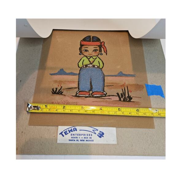 Native American Oodees Pastel Velvet Paper Serigraph prints Gerda Christoffersen - Picture 8 of 10